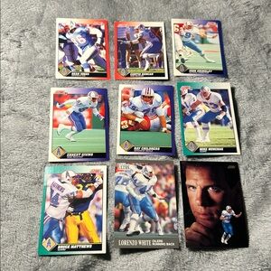 Houston Oilers Lot Of 9 Cards
